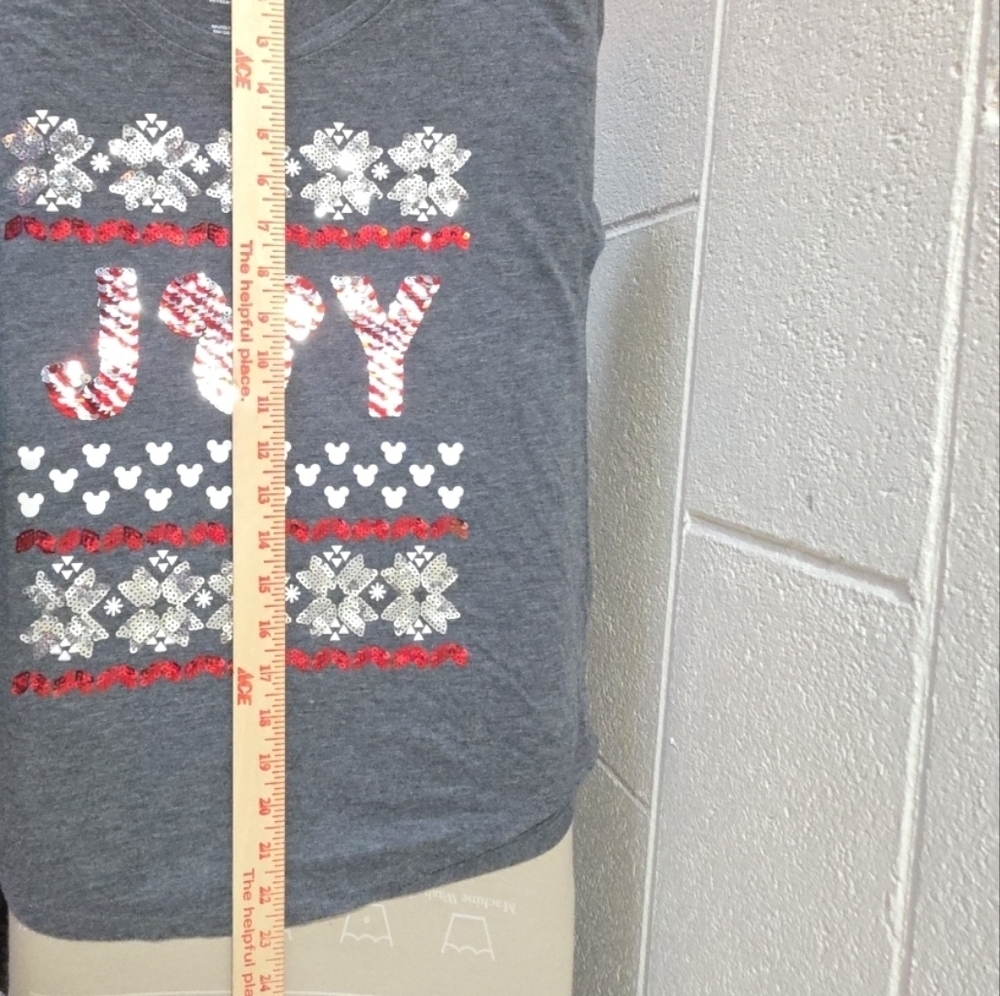 Disney Parks Two Sided Sequins Christmas Joy T Shirt Size XS - Picture 6 of 6